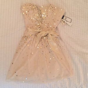 BCBG size 4 sequin and tulle dress